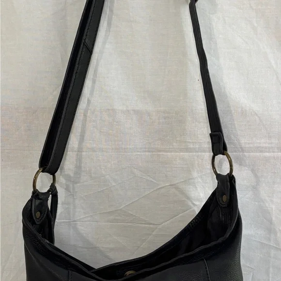Born Black Crossbody Bag with Pebbled Leather Finish - Picture 9 of 11